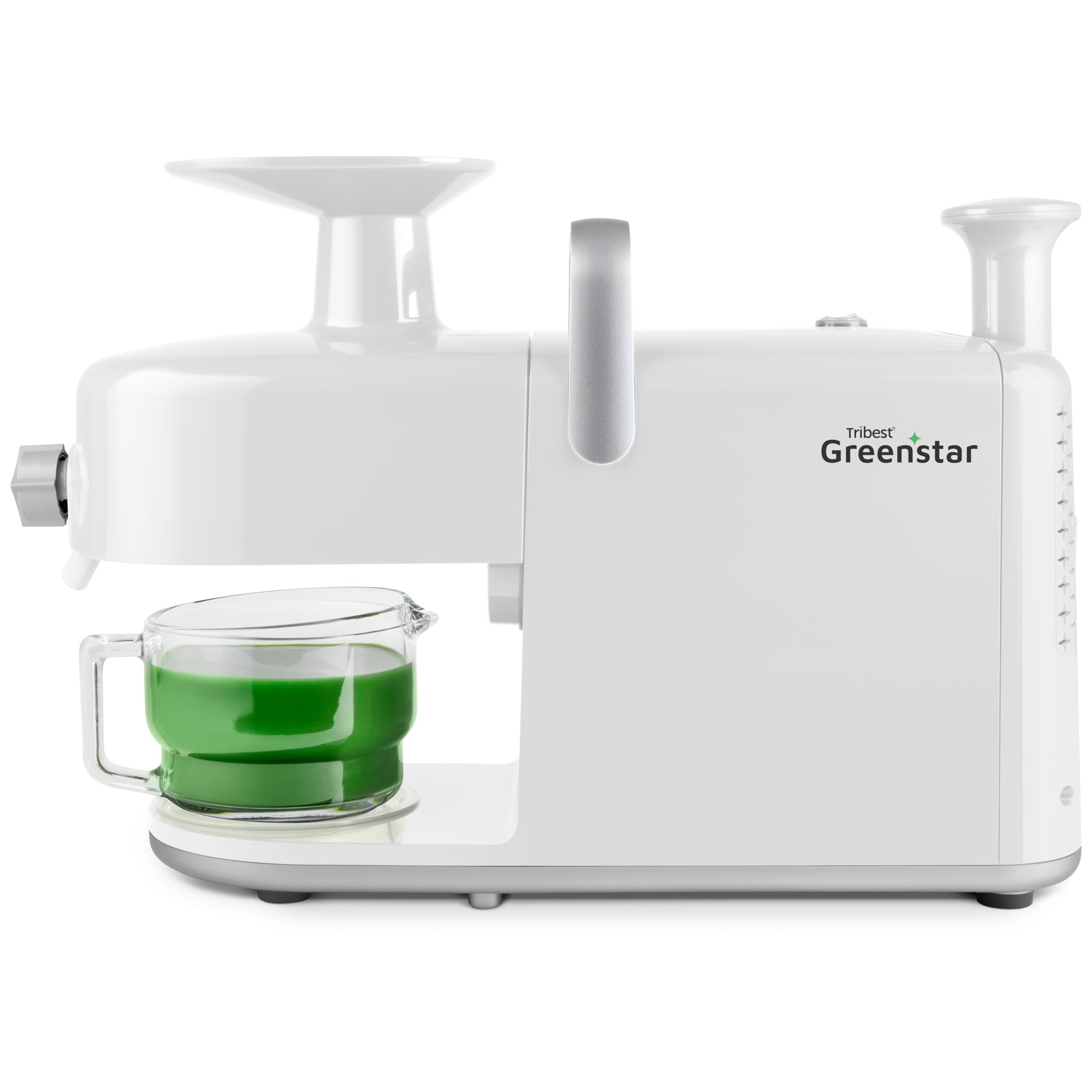 Greenstar 5 All-Stainless Steel Twin Gear Cold Press Masticating Juicer (White)