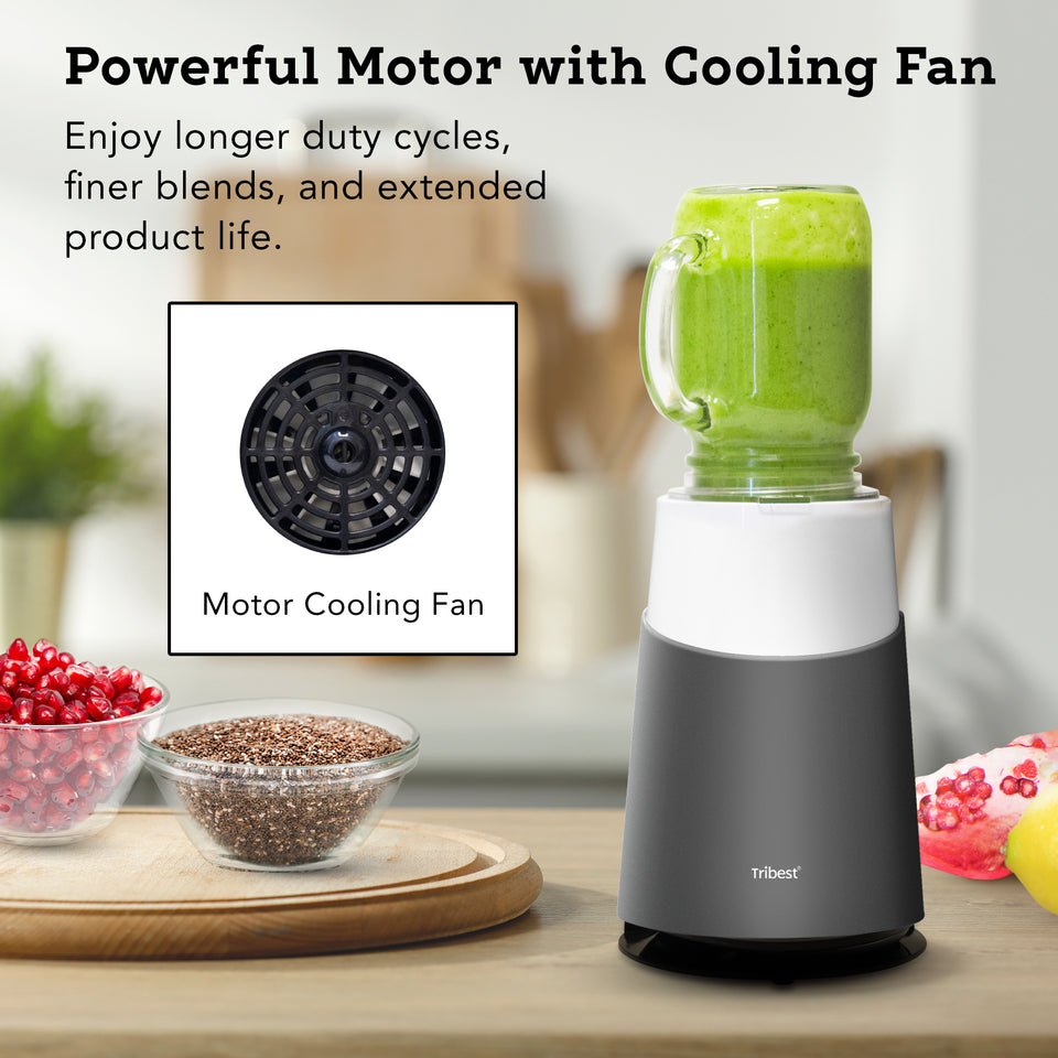 Tribest Personal Blender II - Glass Mason Jar Ready