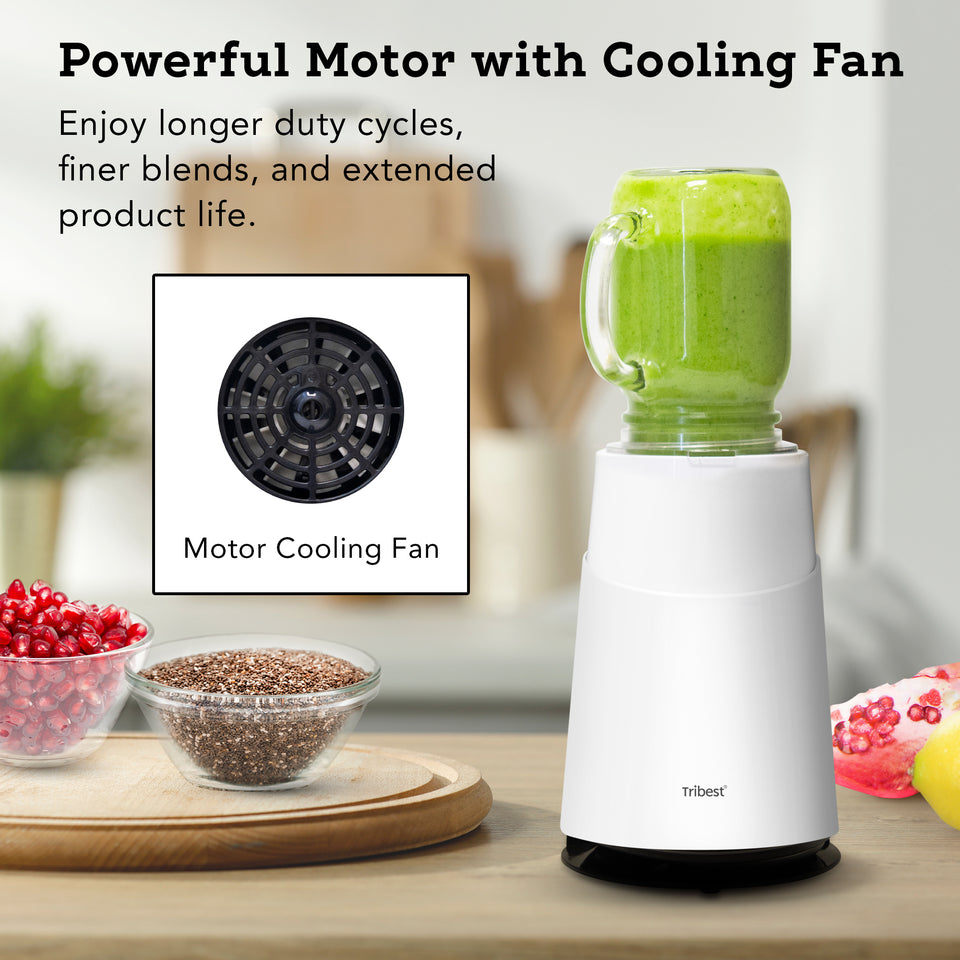 Tribest Personal Blender II - Glass Mason Jar Ready