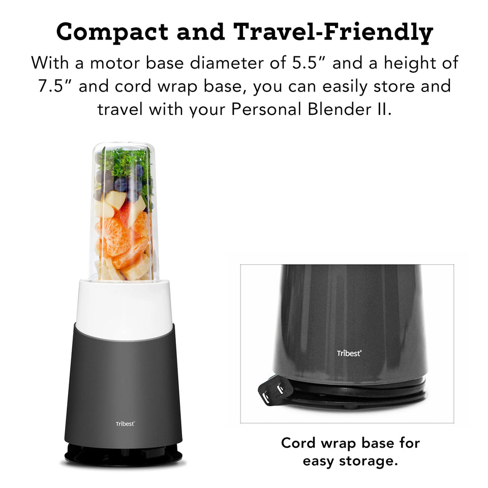 Tribest Personal Blender II - Glass Mason Jar Ready