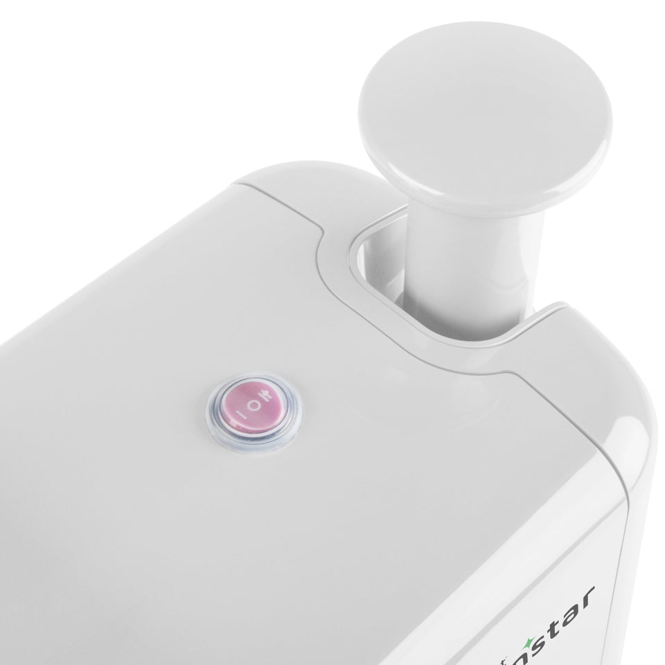 Greenstar 5 All-Stainless Steel Twin Gear Cold Press Masticating Juicer (White)
