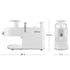 Greenstar 5 All-Stainless Steel Twin Gear Cold Press Masticating Juicer (White)