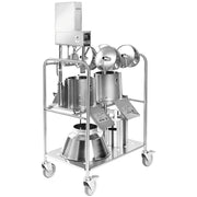 Hallde Accessories Trolley, Stainless Steel, with lockable wheels - HA3208