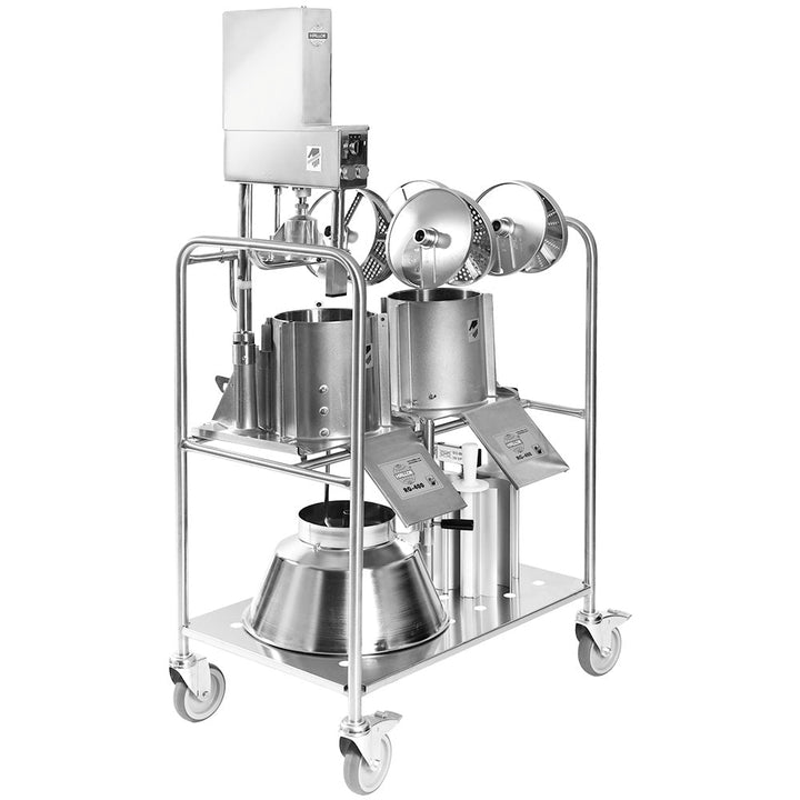 Hallde Accessories Trolley, Stainless Steel, with lockable wheels - HA3208