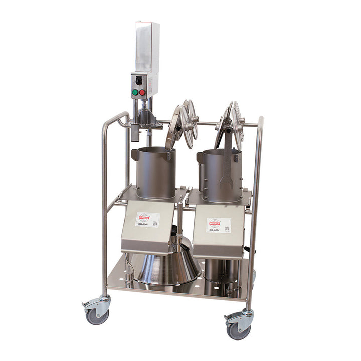 Hallde Accessories Trolley, Stainless Steel, with lockable wheels - HA3208