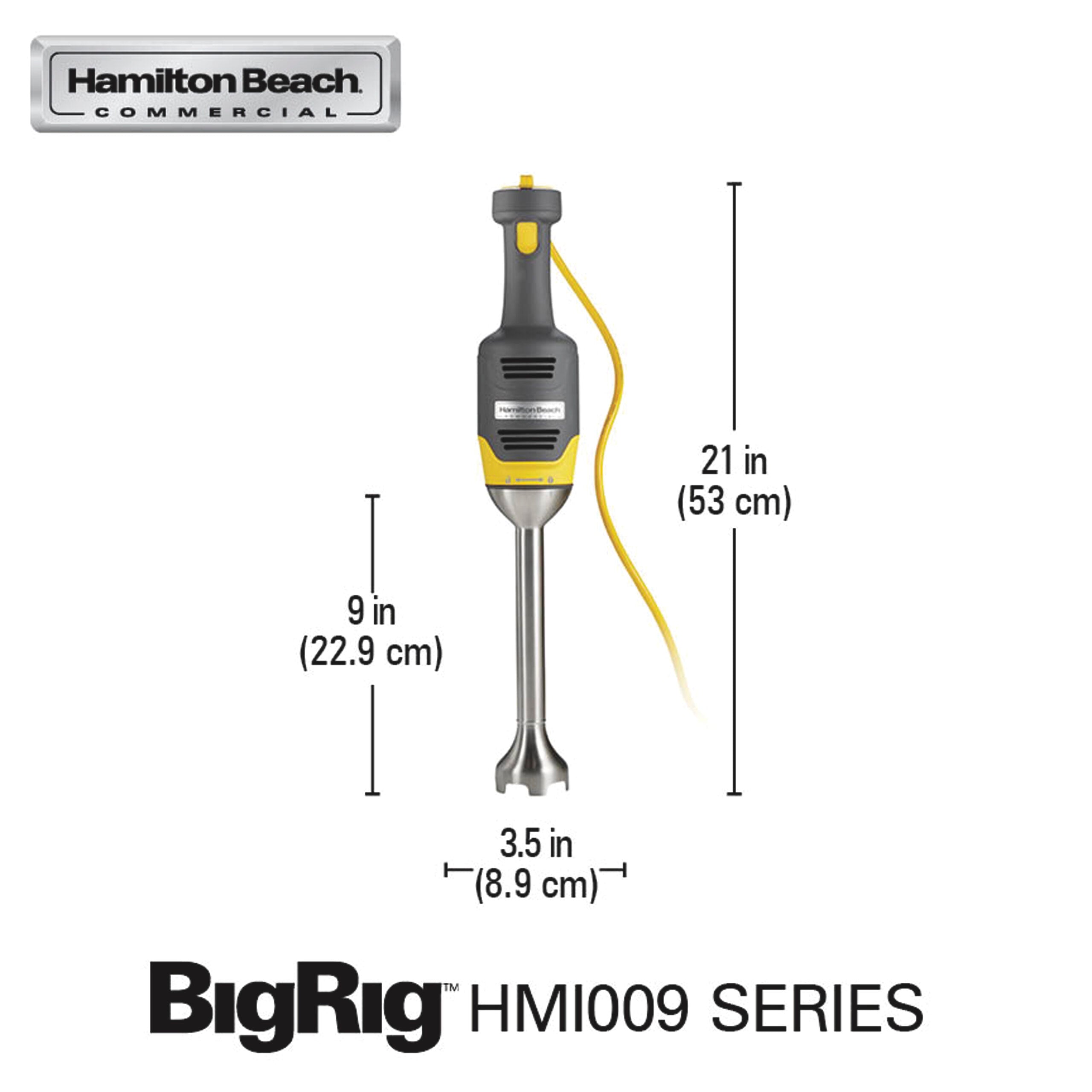 Hamilton Beach Commercial Stick Blender 9” - IMH0228