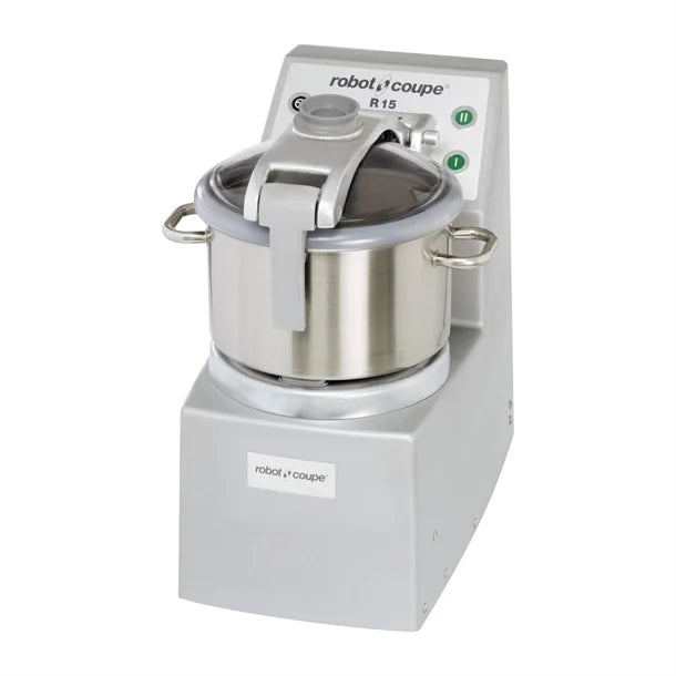 Robot Coupe Vertical Cutter Mixer - 15L Stainless Bowl - Variable Speed - R15